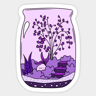 Terrarium 2 color version Sticker